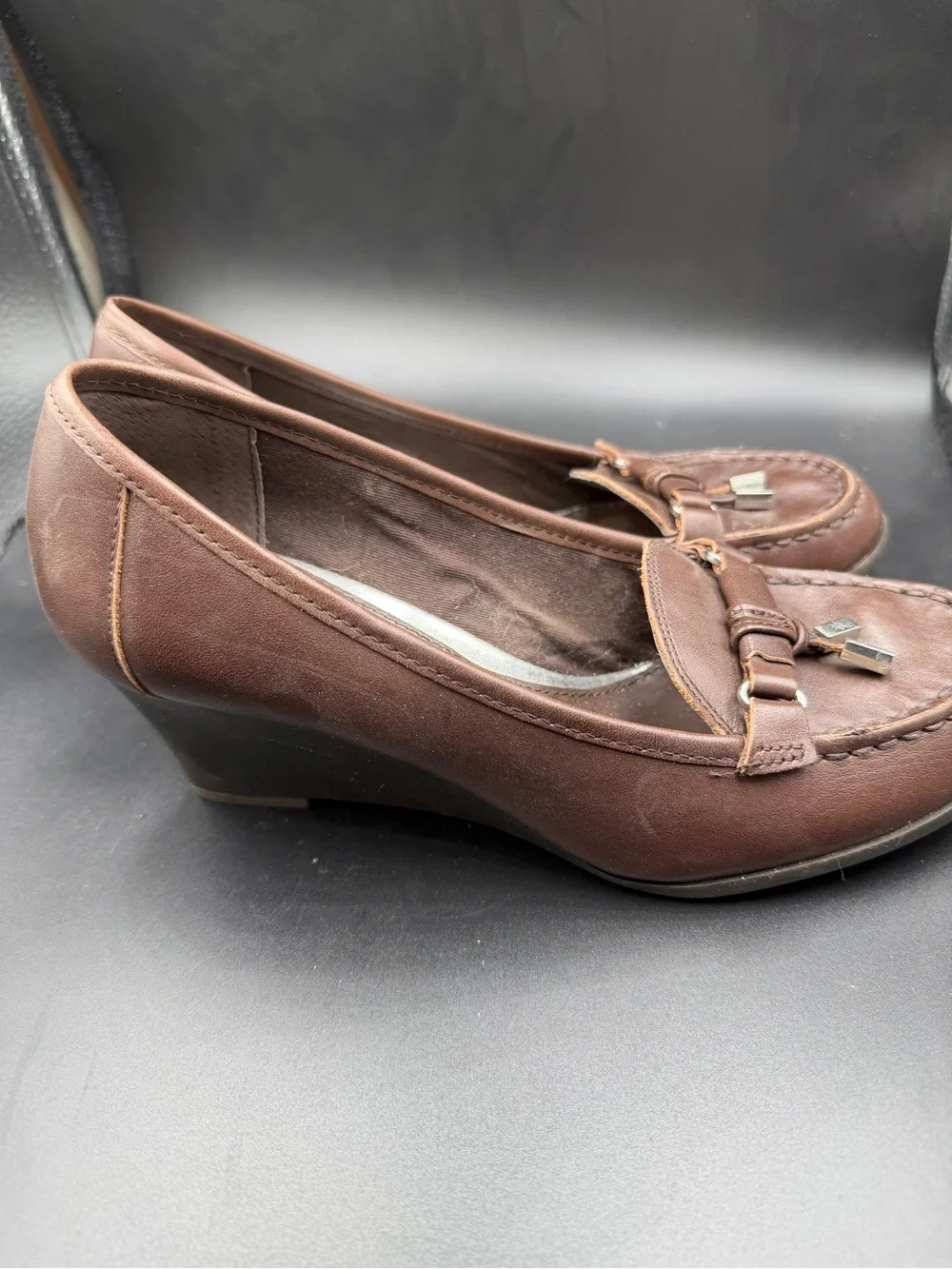 Polo Ralph Lauren Women's Brown Wedge Loafers